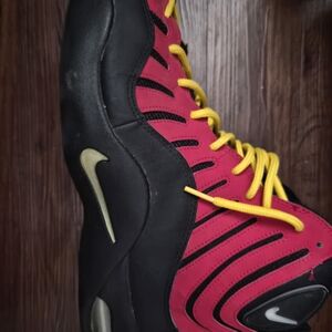 Jordan AIR BAKING Black and RED Sneakers with Yellow Laces